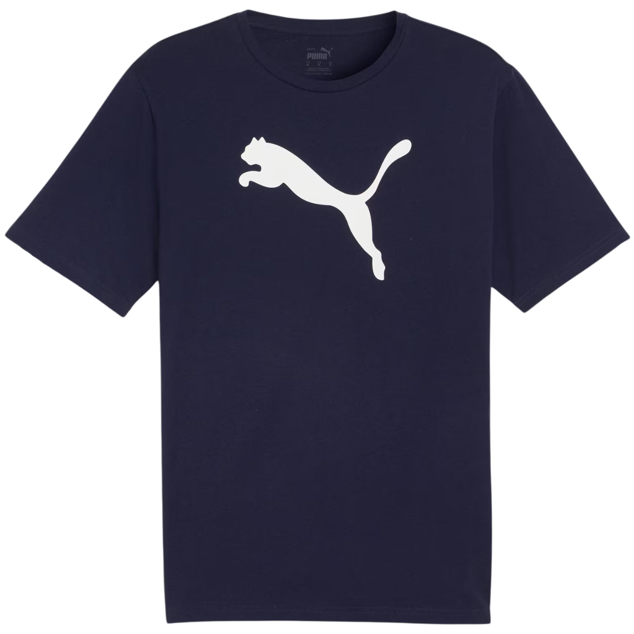 Koszulka męska Puma Team Rise Logo Jersey Cotton granatowa