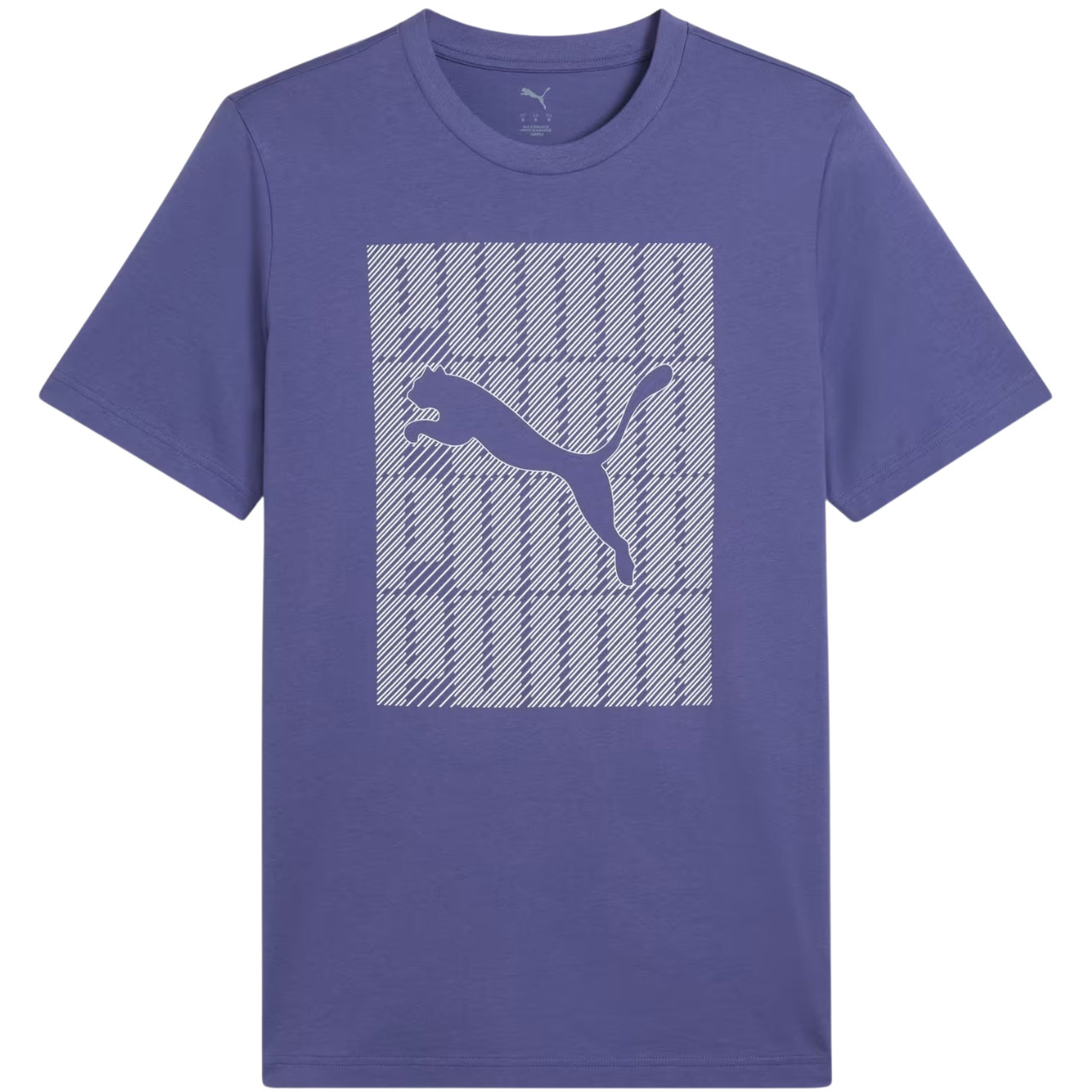 Koszulka męska Puma Graphics Wording Tee fioletowa