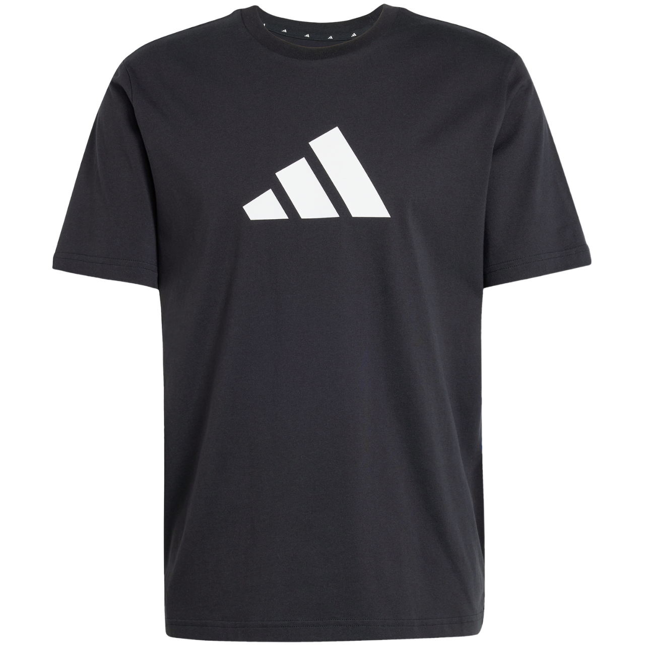 Koszulka męska adidas Future Icons Three Bar Tee czarna – ujęcie 2