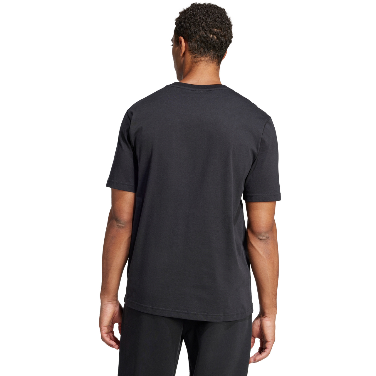 Koszulka męska adidas Future Icons Three Bar Tee czarna – ujęcie 3