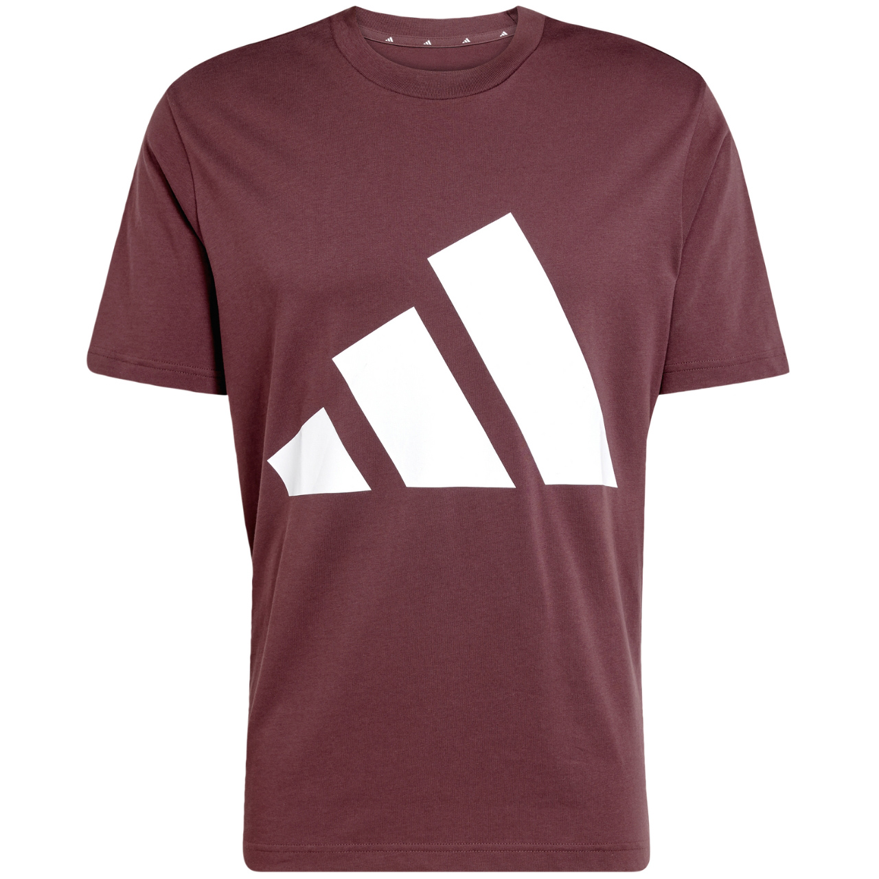 Koszulka męska adidas Essentials Big Logo bordowa – ujęcie 2