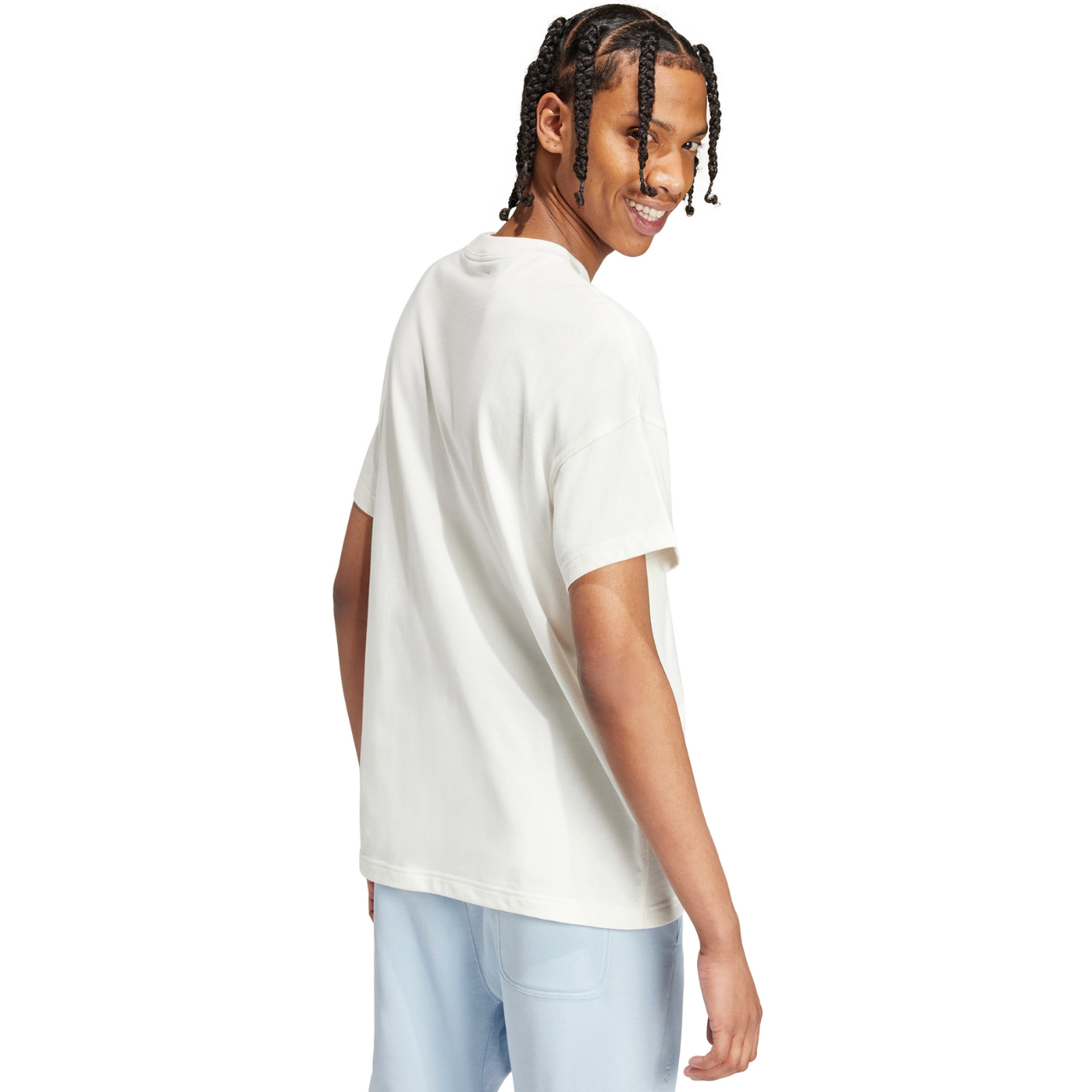 Koszulka męska adidas All biała – ujęcie 3