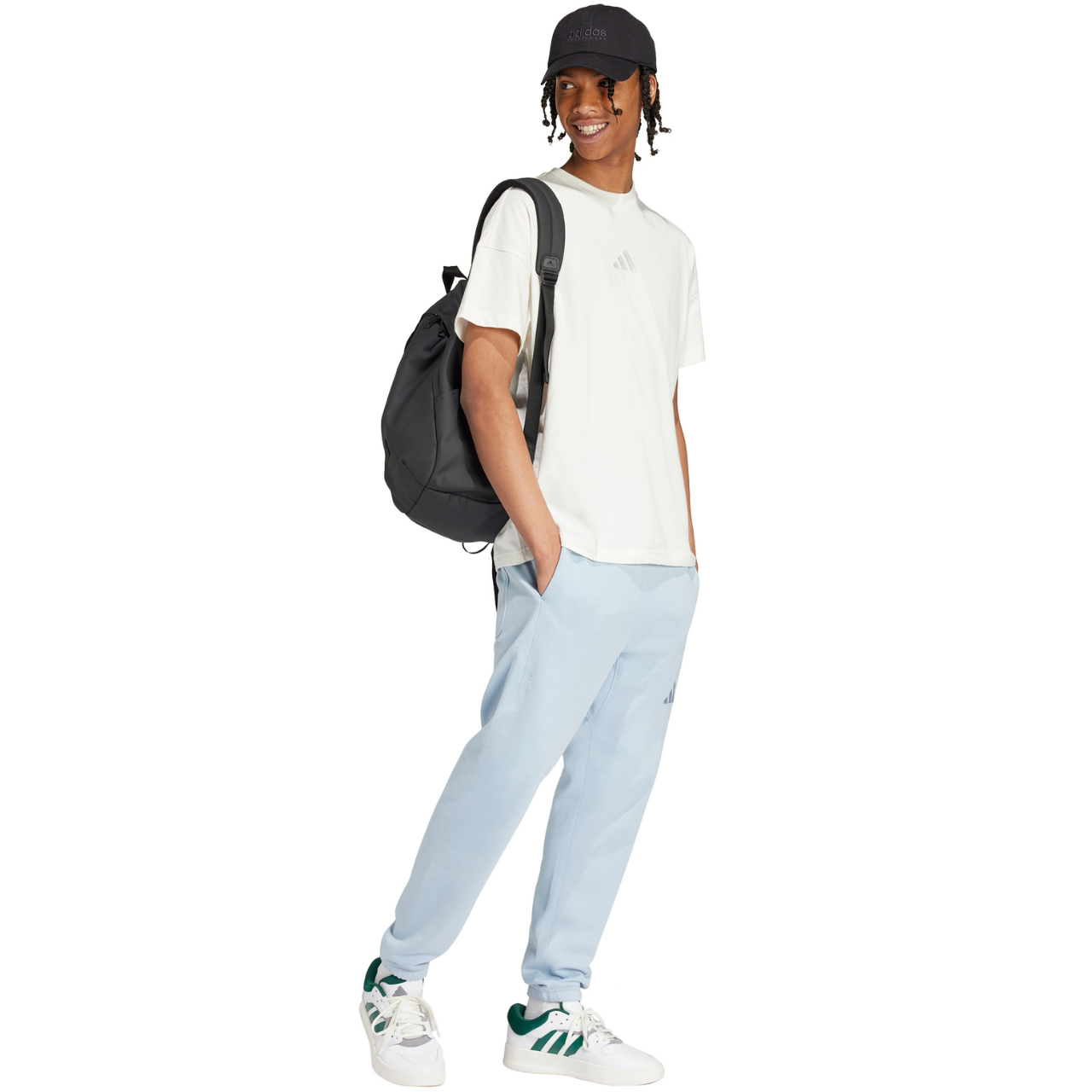 Koszulka męska adidas All biała – ujęcie 6