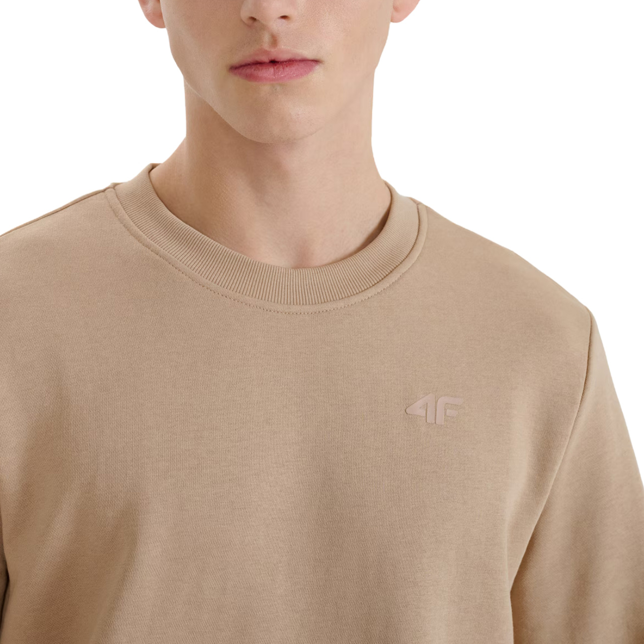 Bluza męska 4F M1622 beżowa 4FWSS25TSWSM1622 – ujęcie 4