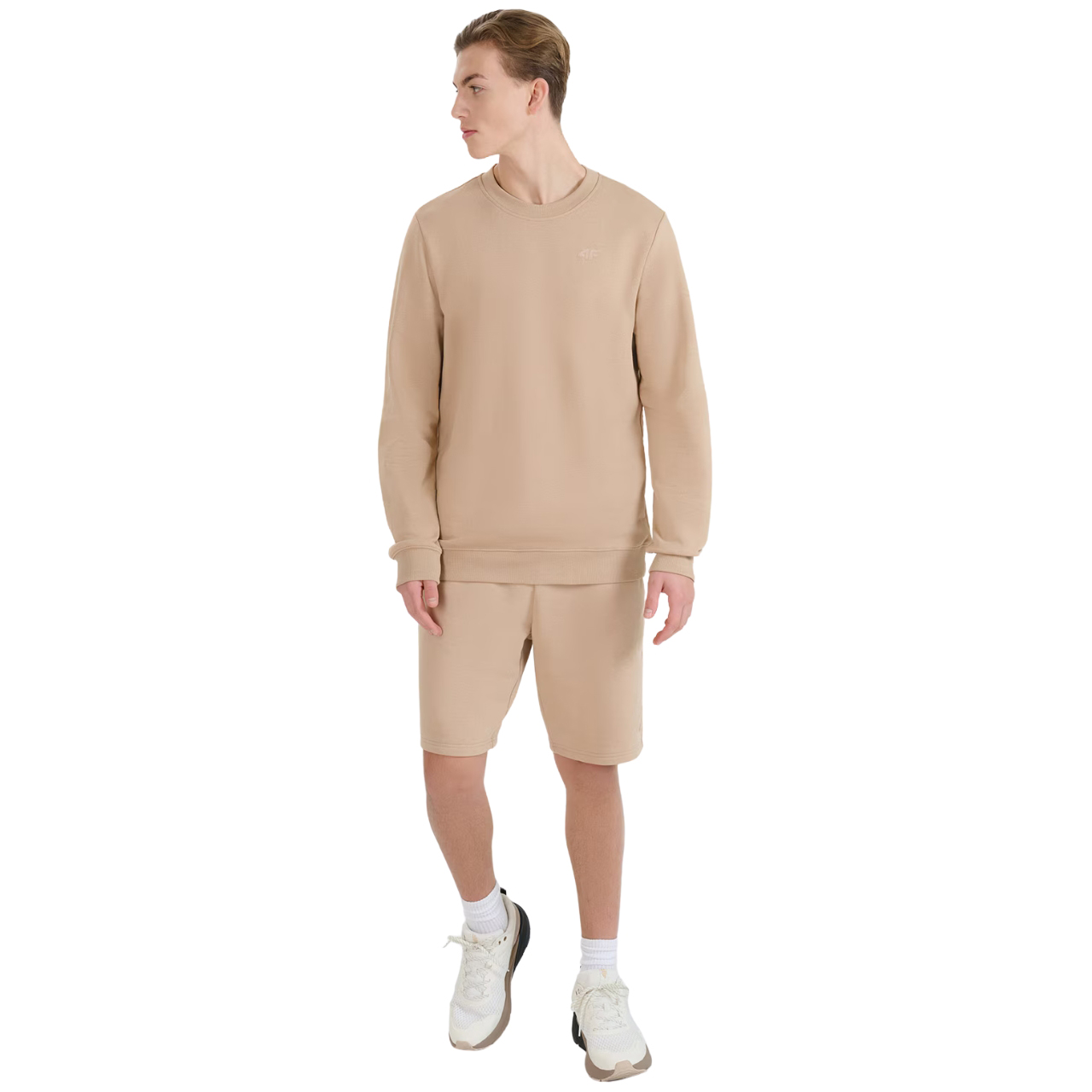 Bluza męska 4F M1622 beżowa 4FWSS25TSWSM1622 – ujęcie 5