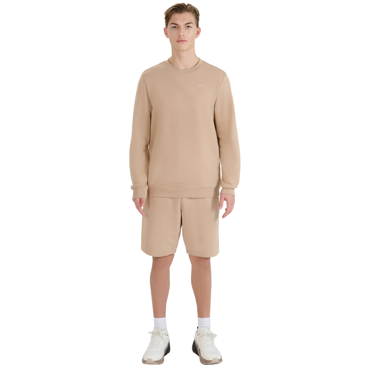 Bluza męska 4F M1622 beżowa 4FWSS25TSWSM1622 – ujęcie 6