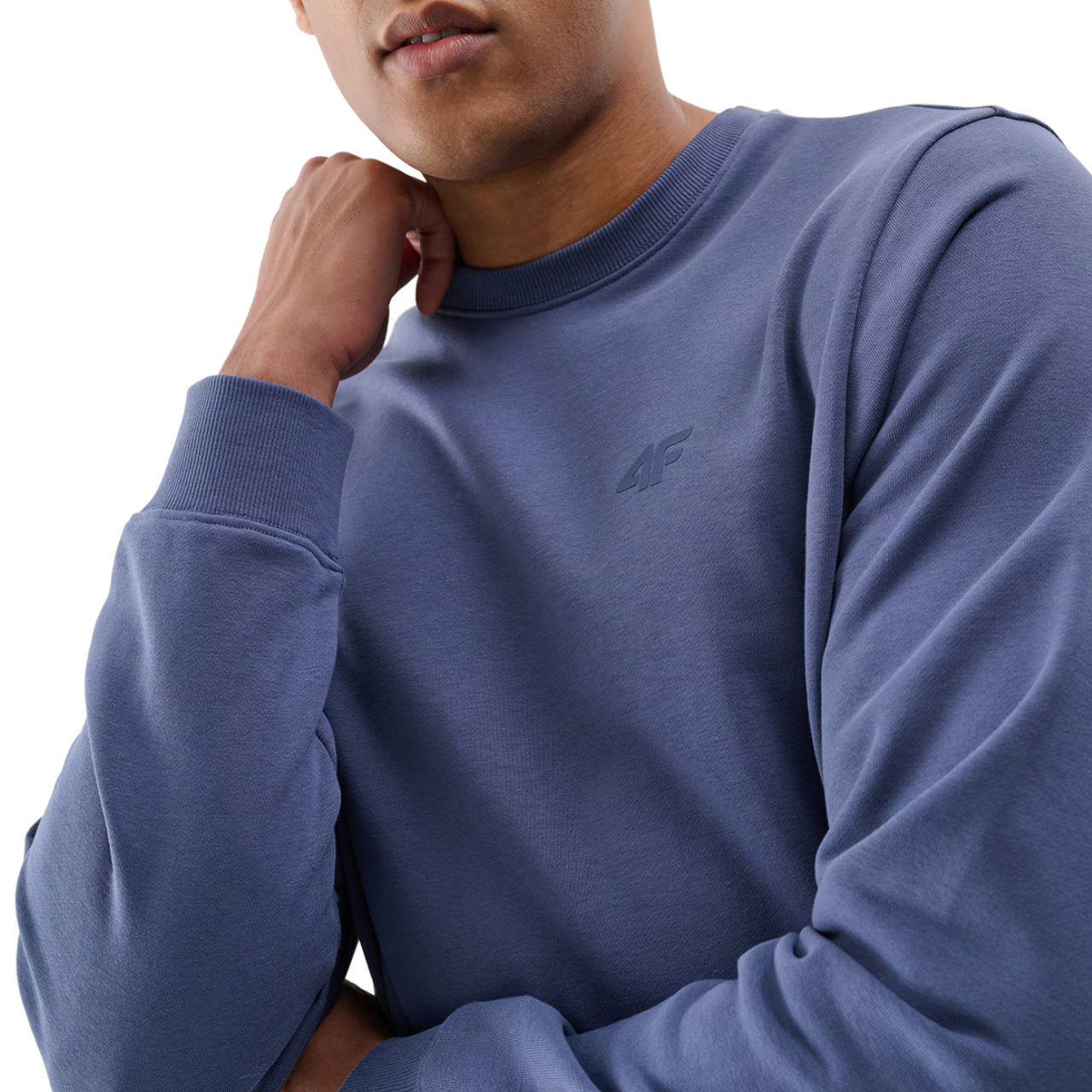 Bluza męska 4F M1767 niebieska 4FWMM00TSWSM1767 – ujęcie 4