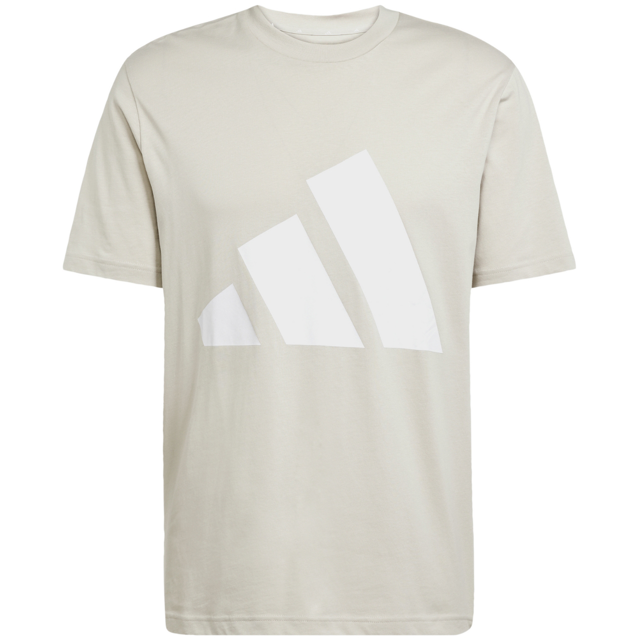 Koszulka męska adidas Essentials Big Logo beżowa – ujęcie 2