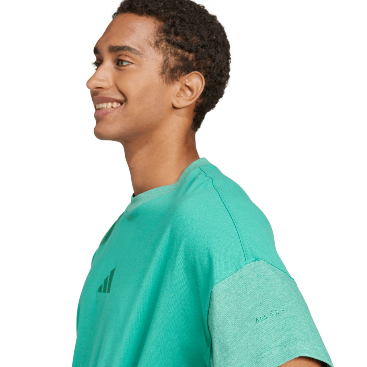 Koszulka męska adidas All SZN zielona – ujęcie 4