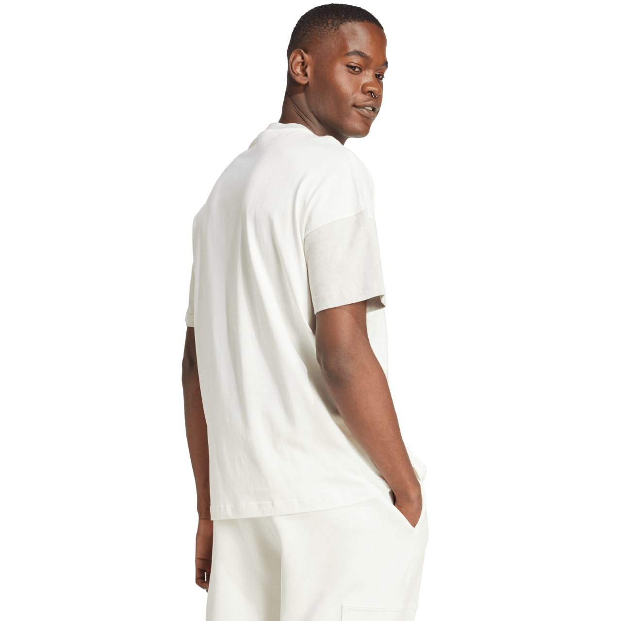 Koszulka męska adidas All SZN biała – ujęcie 3