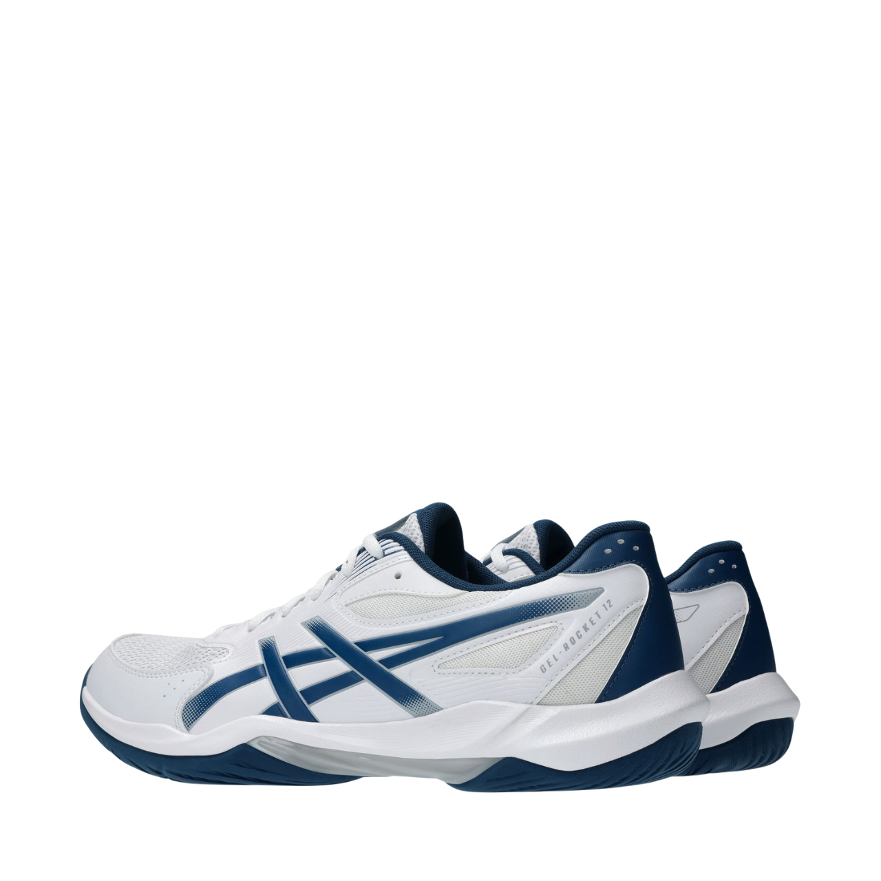 Buty męskie Asics Gel-Rocket biało-granatowe – ujęcie 3
