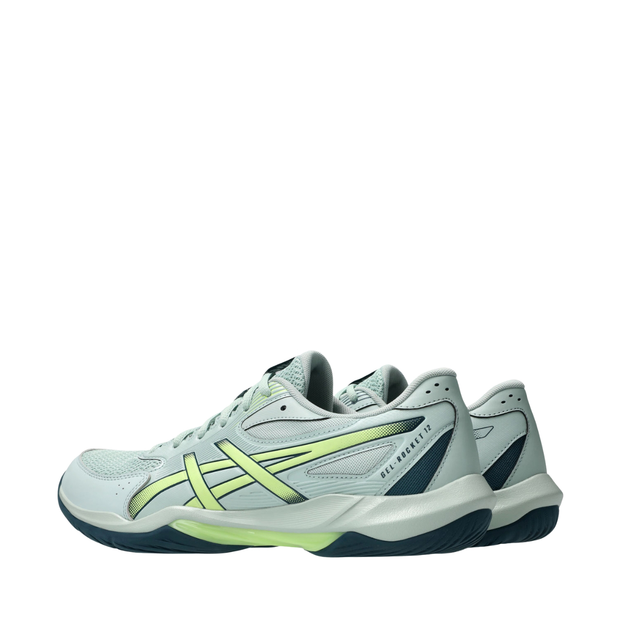 Buty męskie Asics Gel-Rocket zielone – ujęcie 3