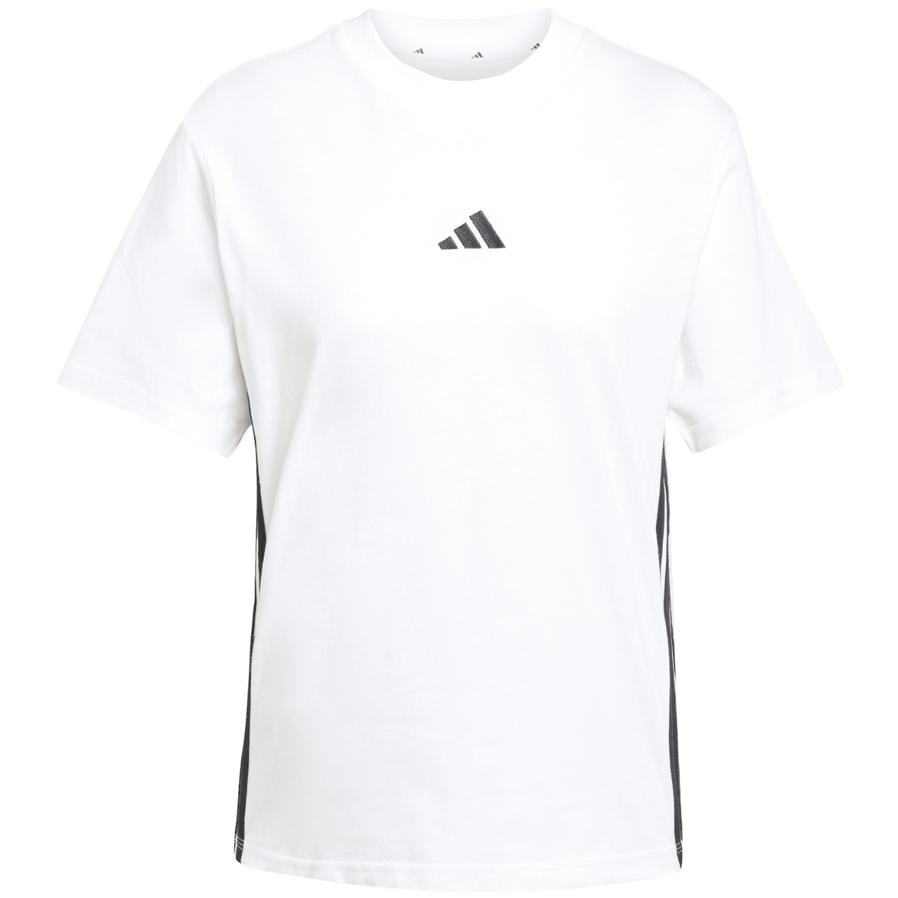 Koszulka damska adidas Essentials 3-Stripes biała – ujęcie 2