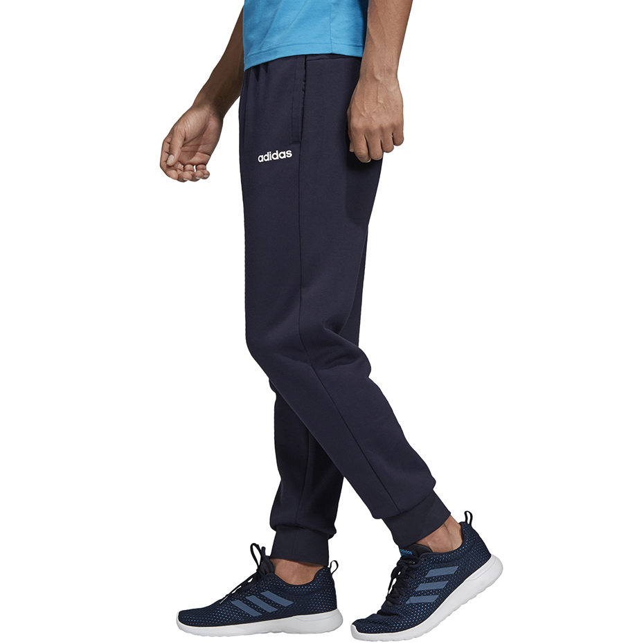 Spodnie męskie adidas Essentials Plain Tapered Pant FL granatowe – ujęcie 6