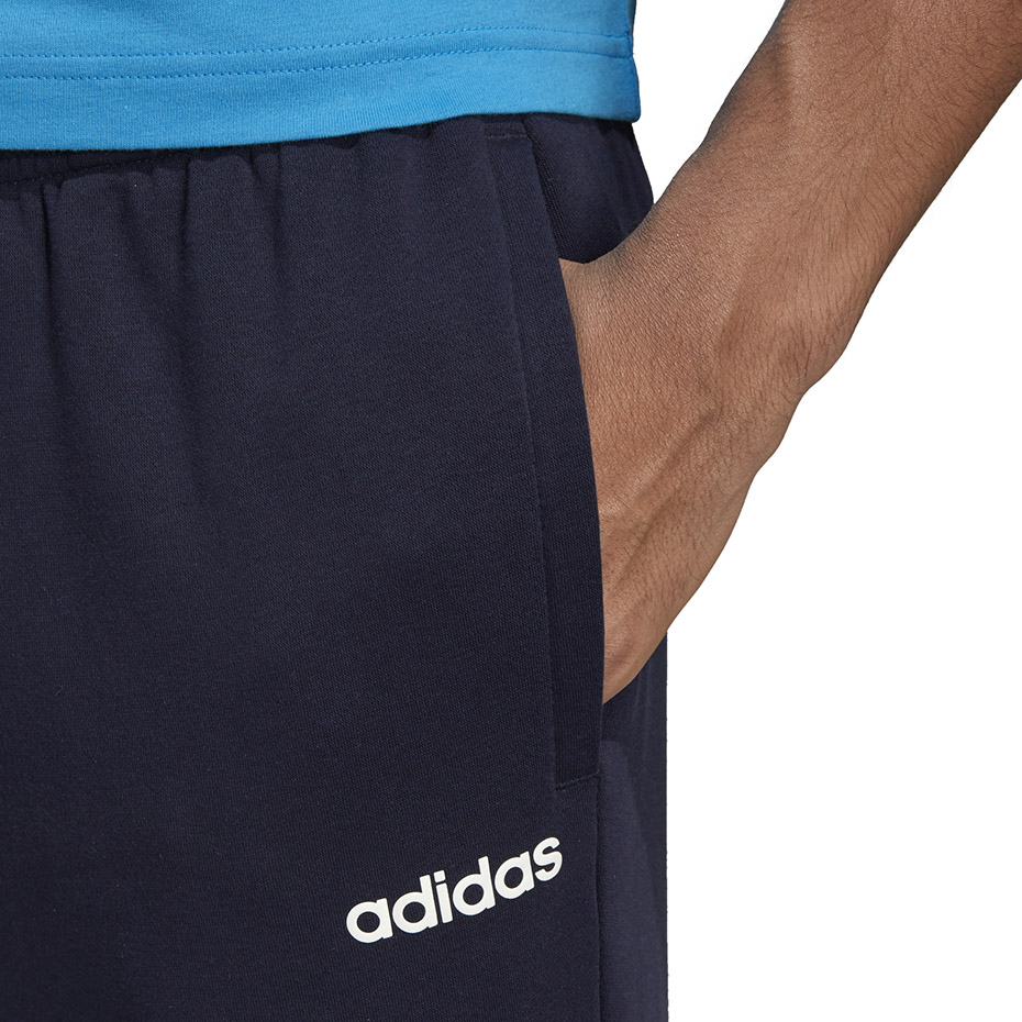 Spodnie męskie adidas Essentials Plain Tapered Pant FL granatowe – ujęcie 7