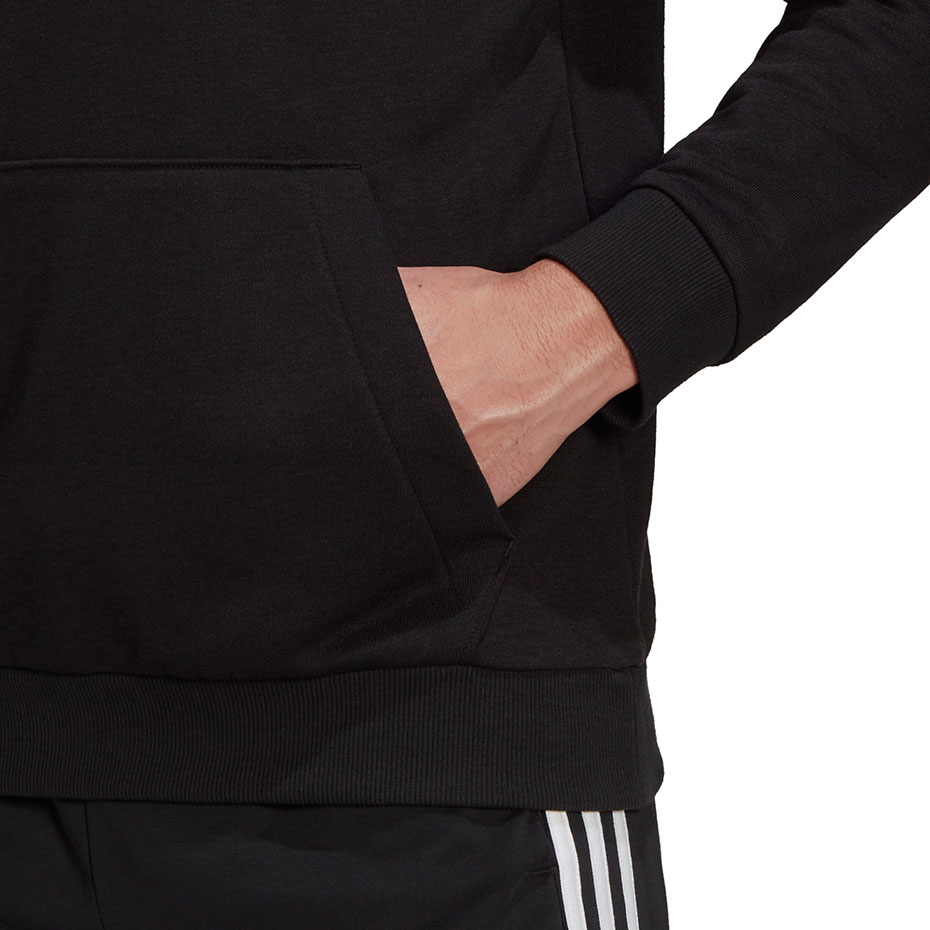 Bluza męska adidas Essentials Hoodie czarna – ujęcie 3