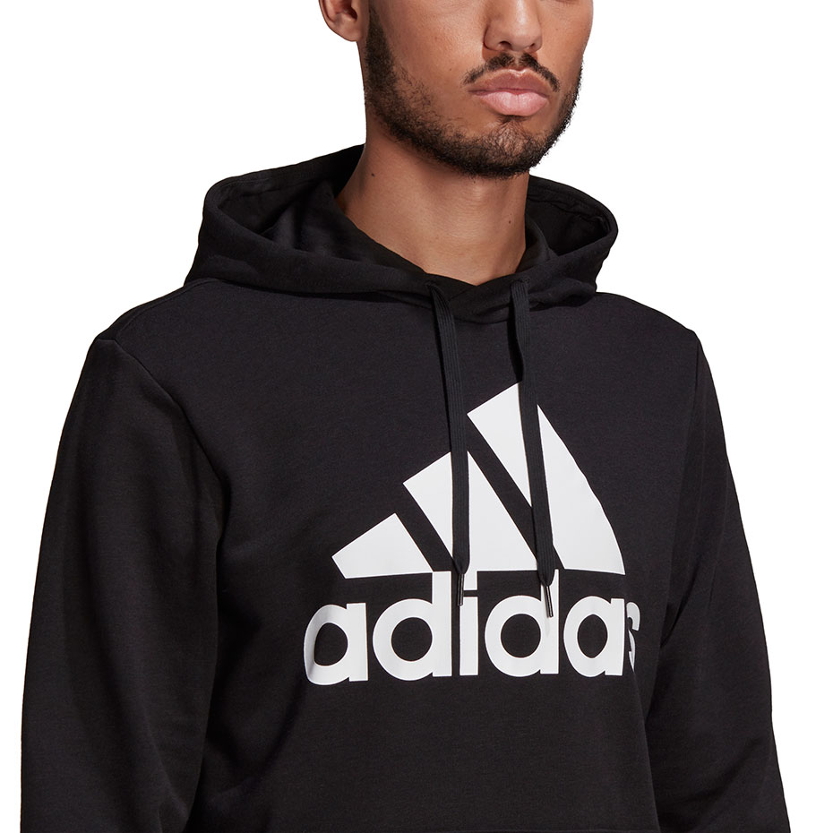 Bluza męska adidas Essentials Hoodie czarna – ujęcie 4