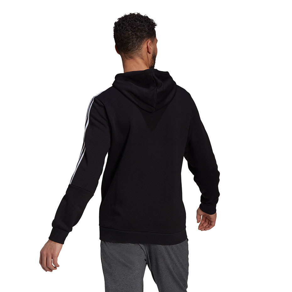 Bluza męska adidas Essentials Hoodie czarna – ujęcie 5