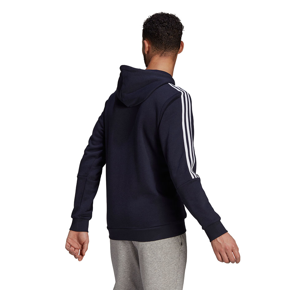 Bluza męska adidas Essentials Hoodie granatowa – ujęcie 5