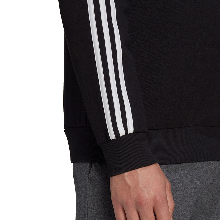 Bluza męska adidas Essentials Sweatshirt czarna – ujęcie 7