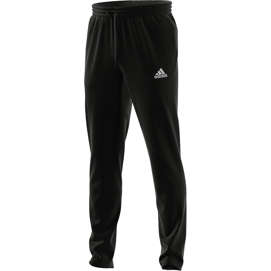 Spodnie męskie adidas Essentials Tapered Open Hem Pants czarne – ujęcie 2