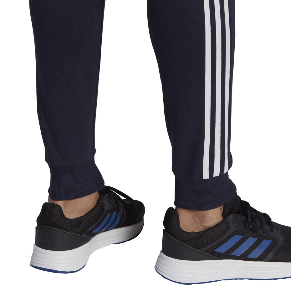 Spodnie męskie adidas Essentials Slim 3 Stripes Pants granatowe – ujęcie 6