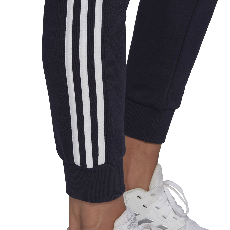 Spodnie damskie adidas Essentials Slim Tapered Cuffed Pant granatowe – ujęcie 5