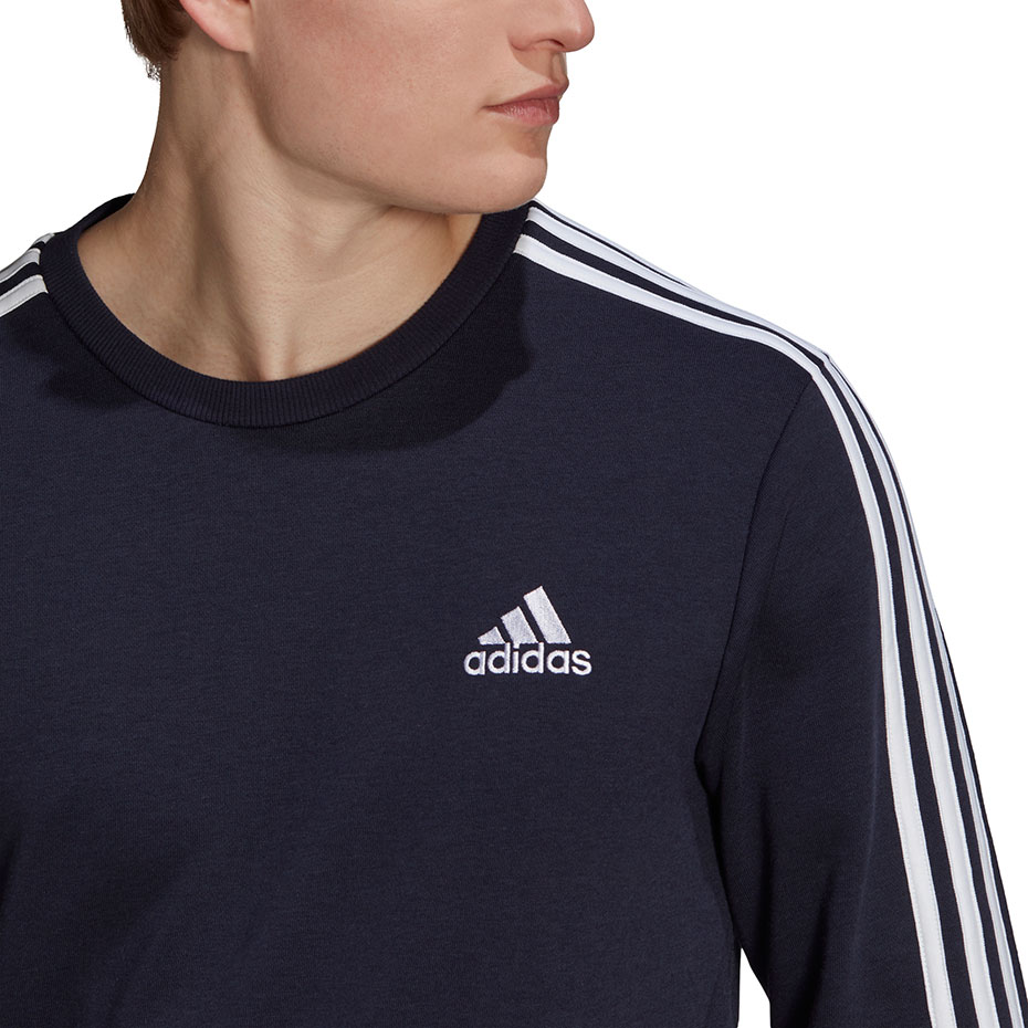Bluza męska adidas Essentials Sweatshirt granatowa – ujęcie 5