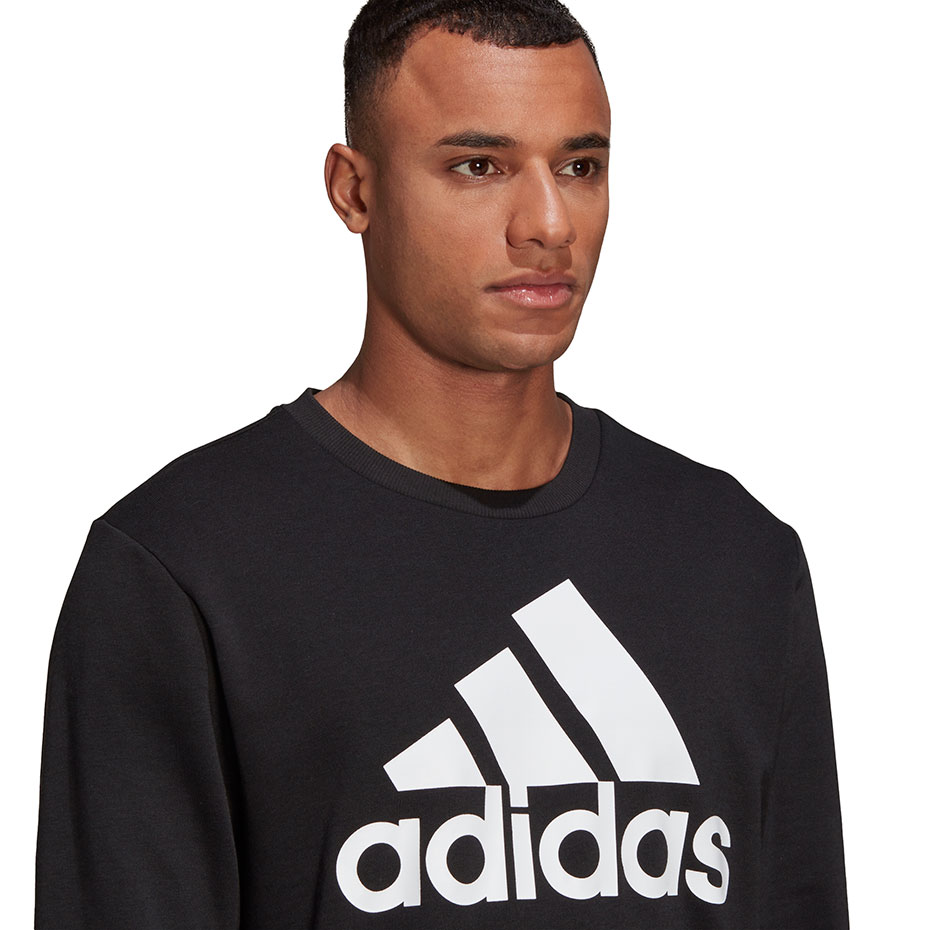 Bluza męska adidas Essentials Sweatshirt czarna – ujęcie 5