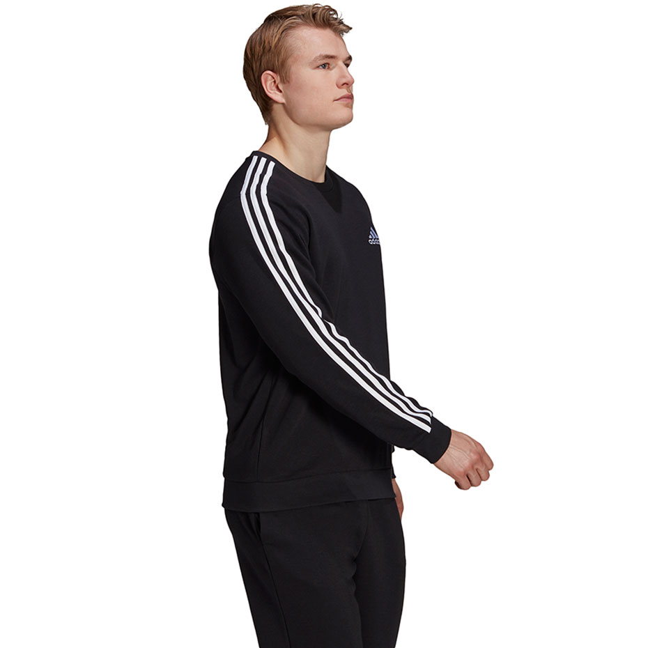 Bluza męska adidas Essentials Sweatshirt czarna – ujęcie 2