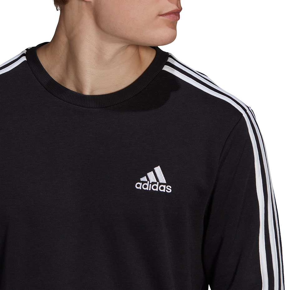 Bluza męska adidas Essentials Sweatshirt czarna – ujęcie 5