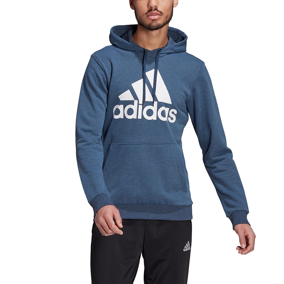 Bluza męska adidas Essentials Hoodie niebieska – ujęcie 2