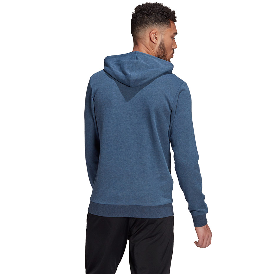Bluza męska adidas Essentials Hoodie niebieska – ujęcie 4