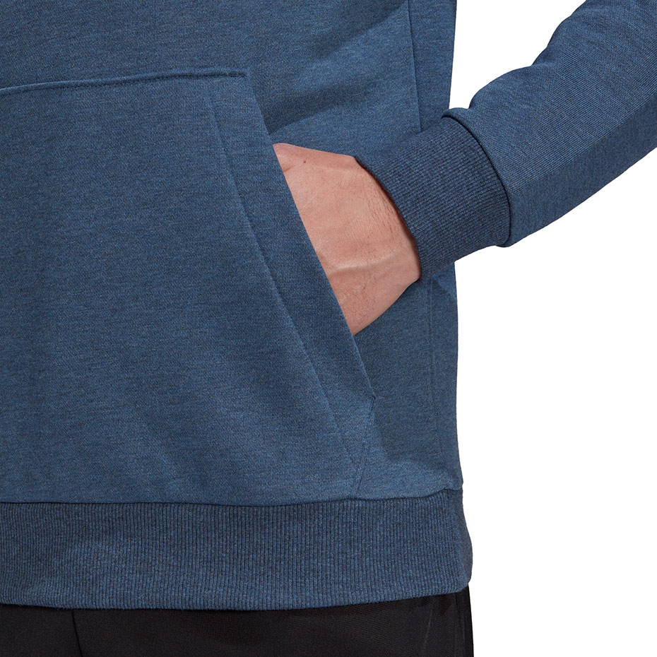 Bluza męska adidas Essentials Hoodie niebieska – ujęcie 6