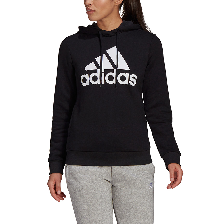 Bluza damska adidas W BL FL HD czarna – ujęcie 2