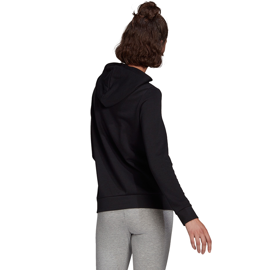 Bluza damska adidas Essentials Hoodie czarna – ujęcie 4