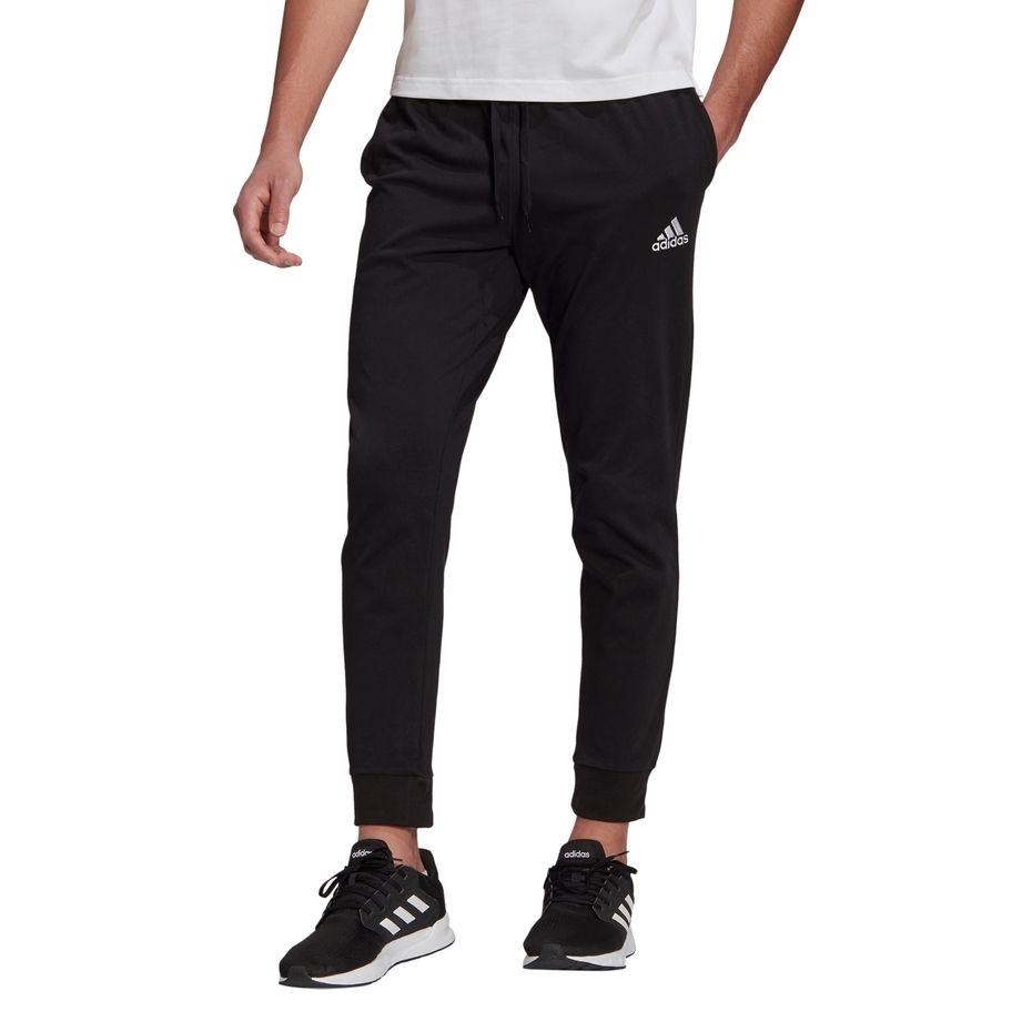 Spodnie męskie adidas Essentials Single czarne – ujęcie 2