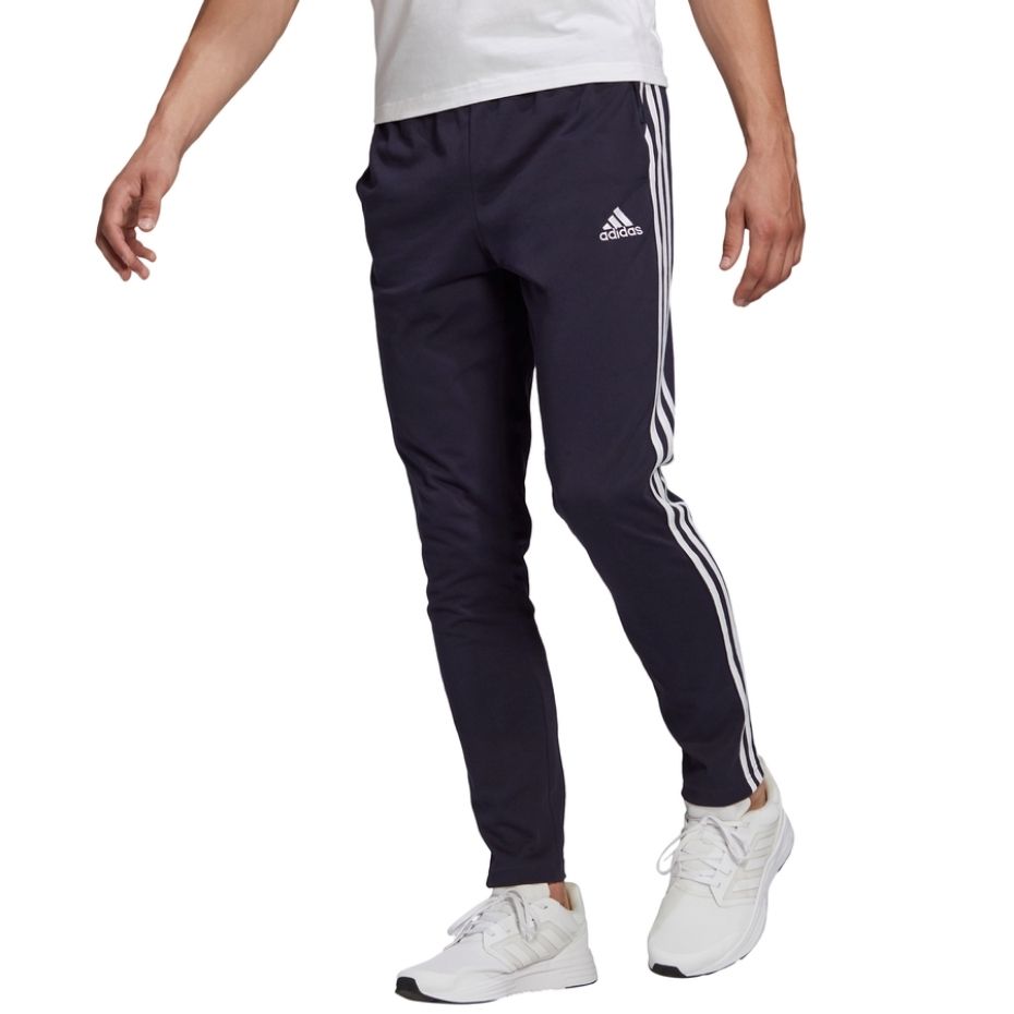 Spodnie męskie adidas Essentials Single granatowe – ujęcie 2