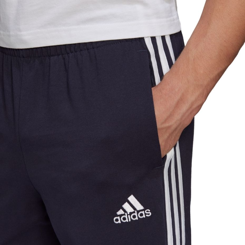 Spodnie męskie adidas Essentials Single granatowe – ujęcie 5