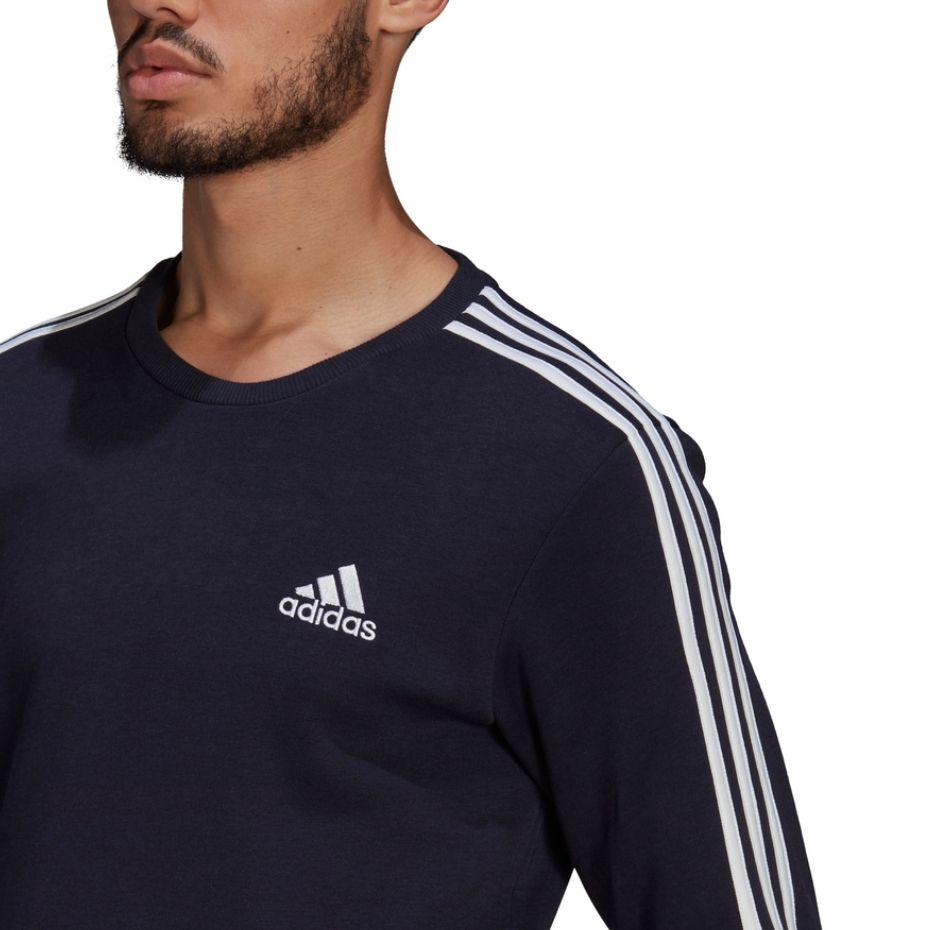 Bluza męska adidas Essentials Sweatshirt granatowa – ujęcie 5