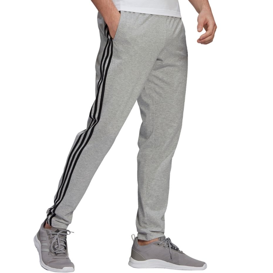 Spodnie męskie adidas Essentials Single szare – ujęcie 2