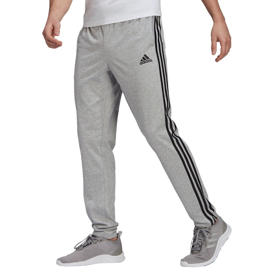 Spodnie męskie adidas Essentials Single szare – ujęcie 3