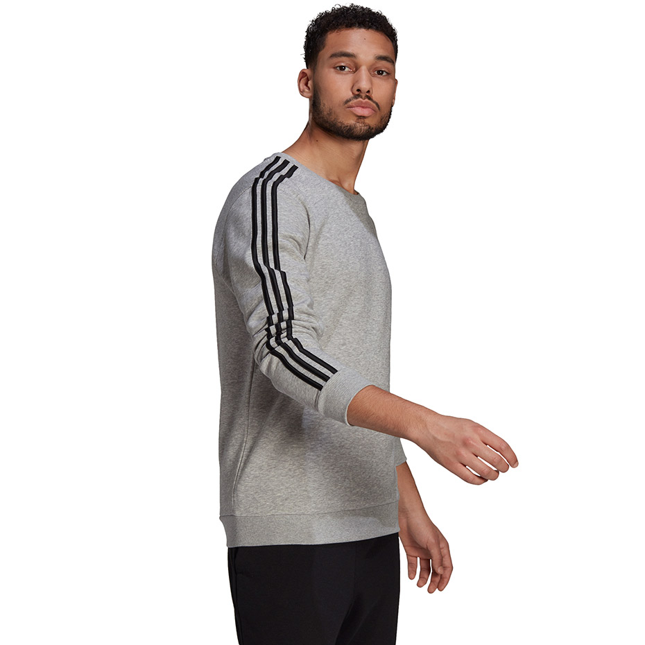 Bluza męska adidas Essentials Sweatshirt szara – ujęcie 2