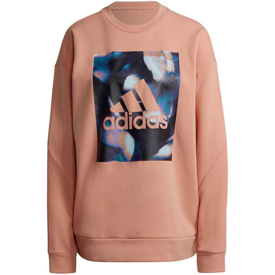 Bluza damska adidas Youforyou Sweatshirt pomarańczowa