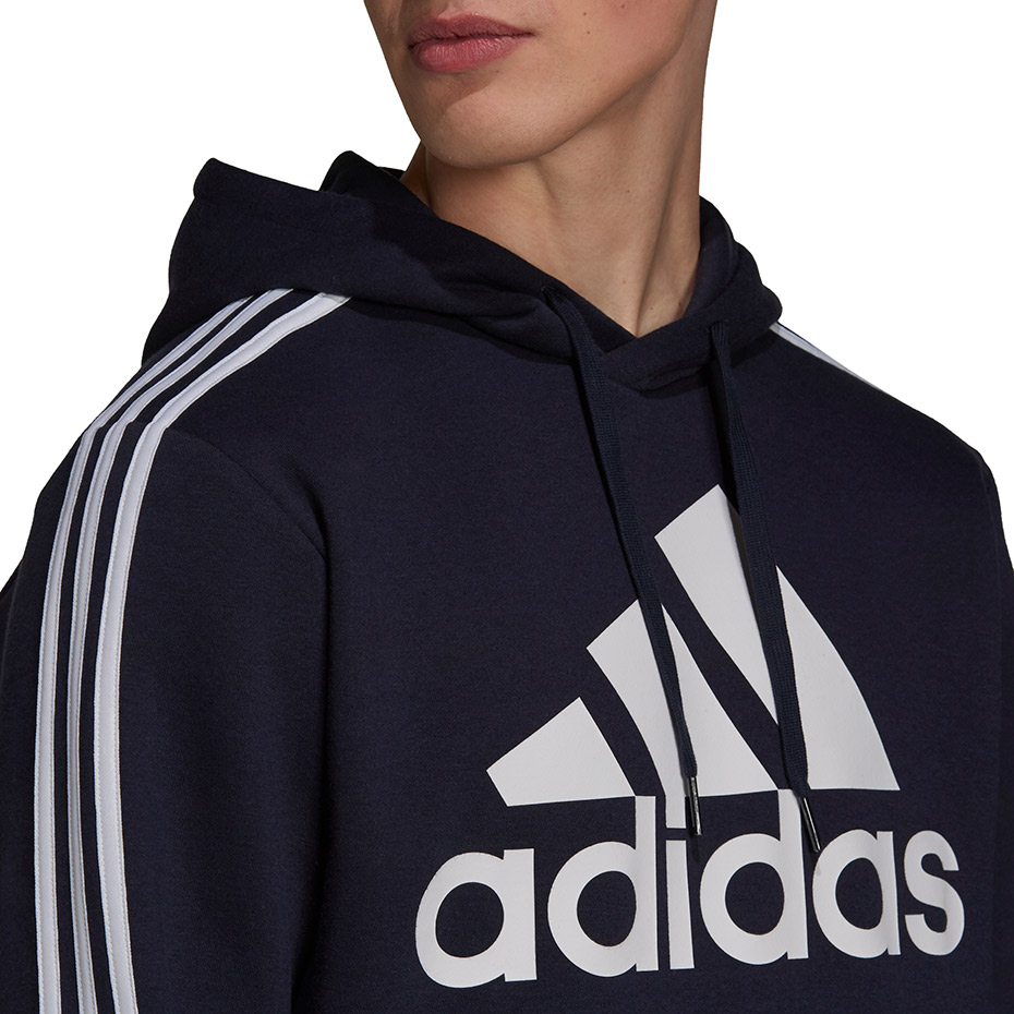 Bluza męska adidas Essentials Hoodie granatowa – ujęcie 5