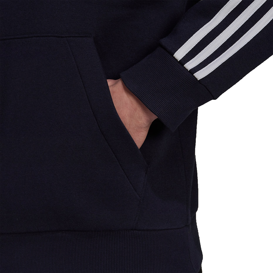 Bluza męska adidas Essentials Hoodie granatowa – ujęcie 6