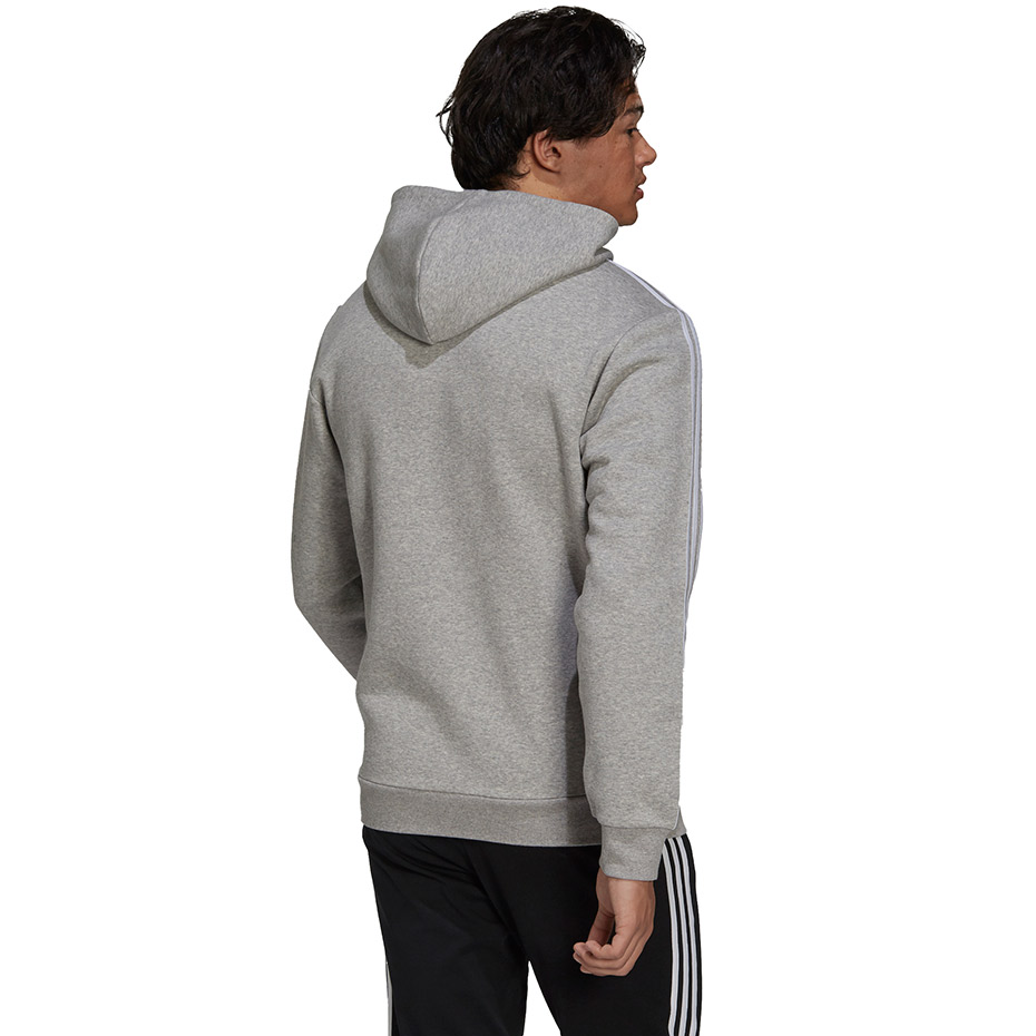 Bluza męska adidas Mens Essentials Hoodie szara – ujęcie 4