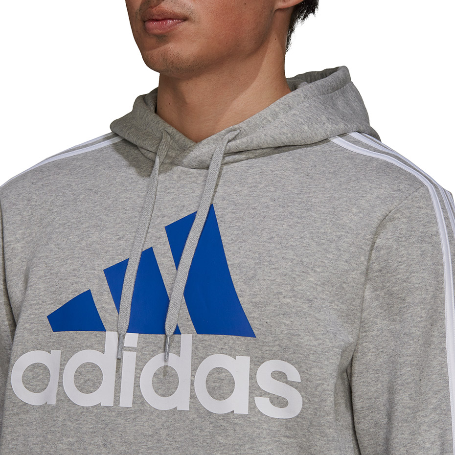 Bluza męska adidas Mens Essentials Hoodie szara – ujęcie 5
