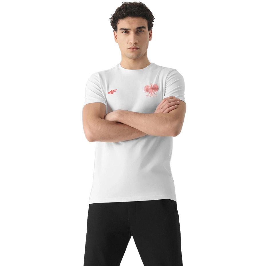 Koszulka męska 4F biała R4L21 – ujęcie 5