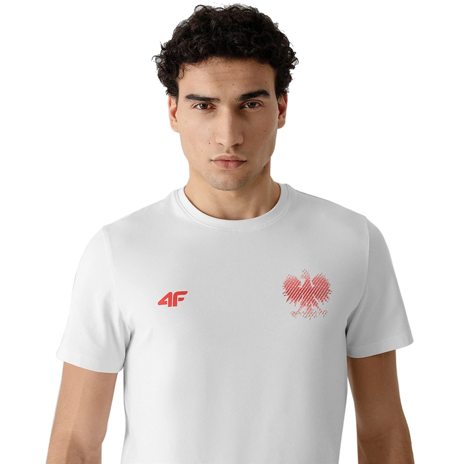 Koszulka męska 4F biała R4L21 – ujęcie 6